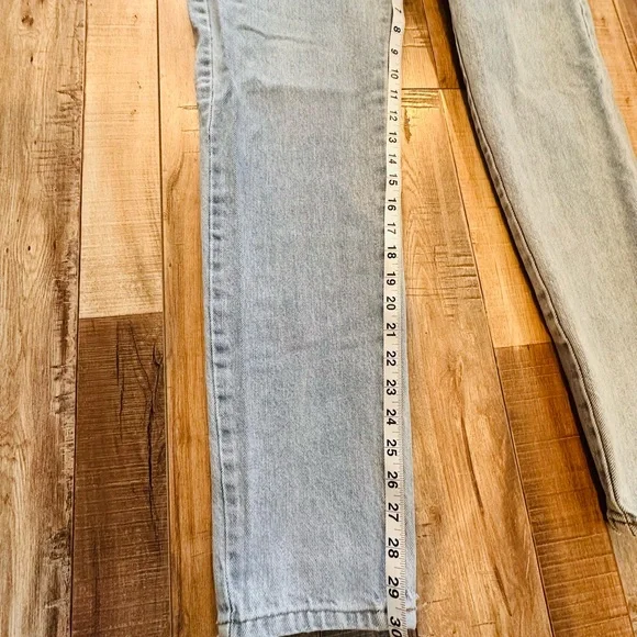 90’s‎ Vintage Express High Rise Slim fit Women's Light Wash Jeans - Picture 4 of 6